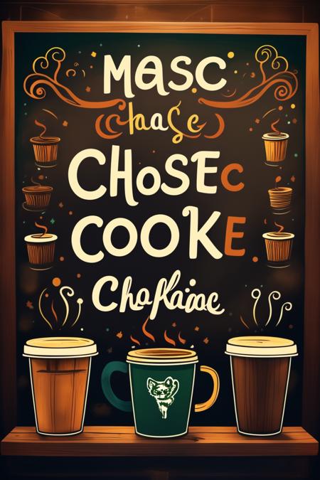 A colorful coffee shop poster or similar style - tangbohu 13