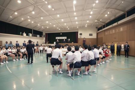 体育館 Japanese school gymnasium SD15