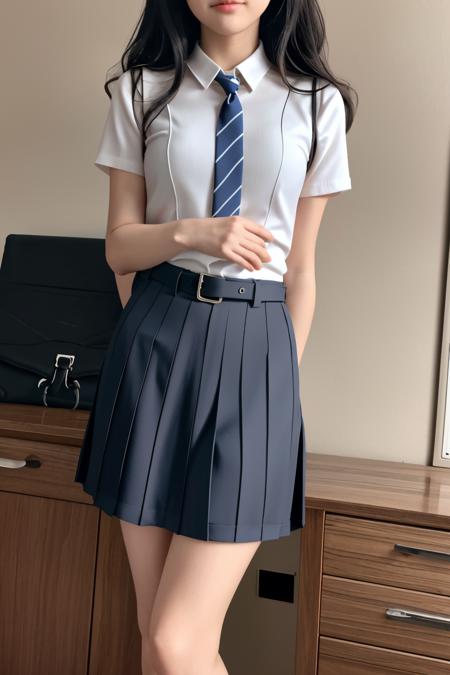 sailor plaid skirt