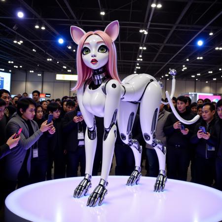 Cyber-Pet Woman to cyborg pet transformation.