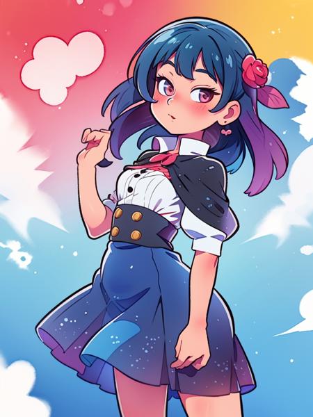 Genjitsu no Yohane: Sunshine in the Mirror - endcard art style