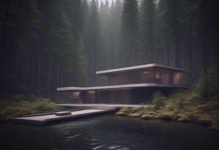 Futuristic Nature House Concept Art (VW Style)