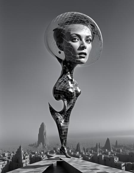 Monochrome Photography - Philippe Halsman (Art Style) [SDXL]