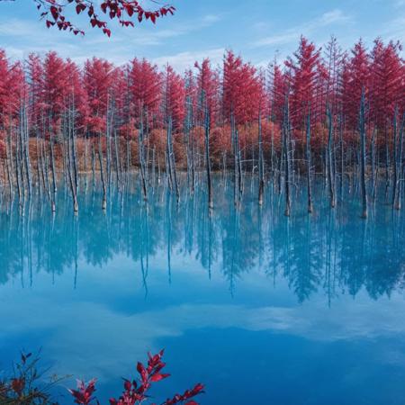 Blue Pond Hokkaido by Styx