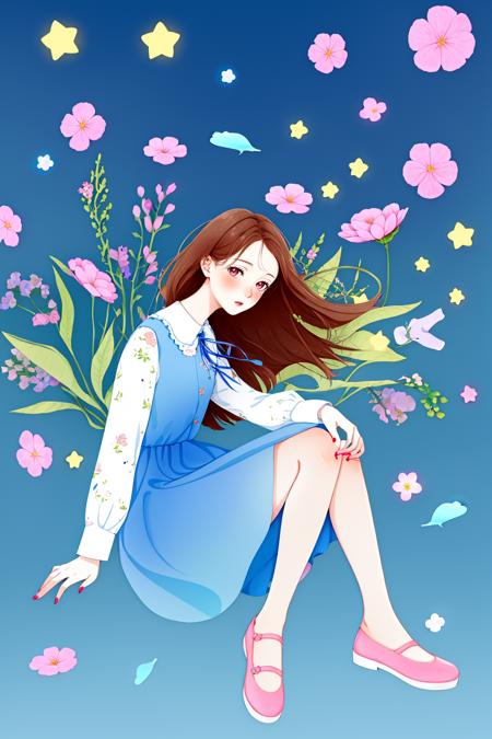 illustrations-summer flowers