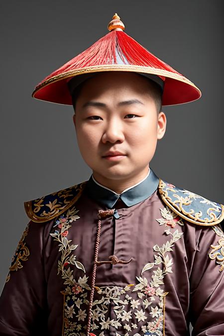 Qing Dynasty official headwear chinese