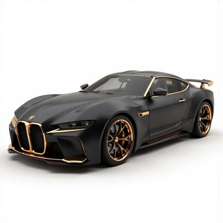 Matte Black & Metallic Gold Flux Style LoRA版本V1 (ID: 961954)