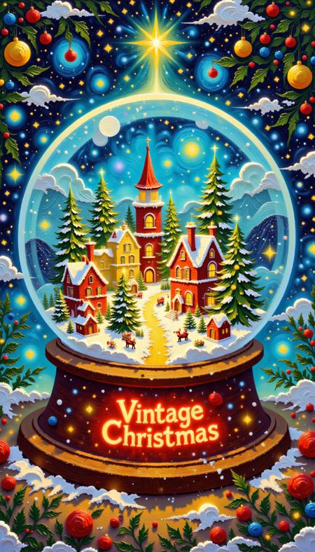 [Pinkie] - Vintage Christmas Oil Painting? - [Flux]