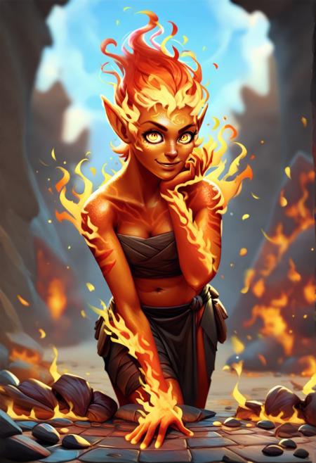 Fire Girl & Fire Aura [Pony XL]
