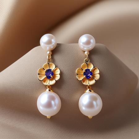 pearl earrings lora - 珍珠耳环版本v1.0 (ID: 147907)