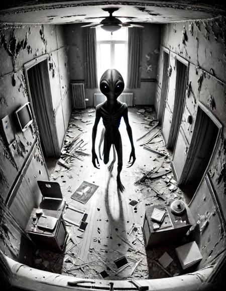 Alien CCTV SDXL