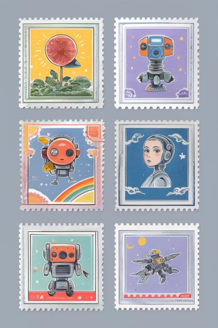 style of stamps 385