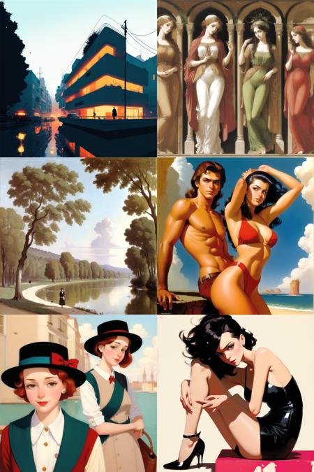 Supagruens Stable Diffusion Cheat-Sheet - Extracted artist styles