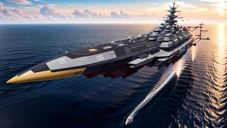 Spacebattle Ship yamato (spaceship design art )
