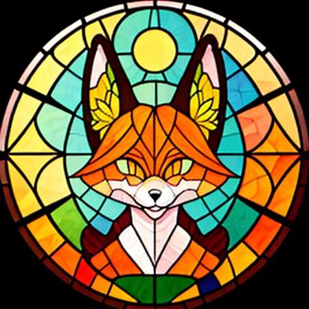 Stained glass circle