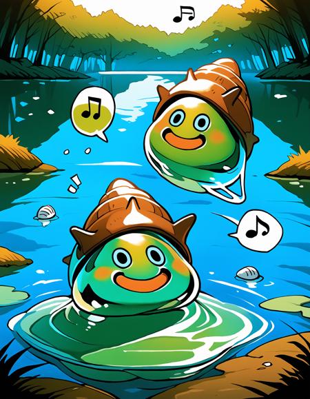 Shell slime / スライムつむり (Dragon quest) IL/Pony