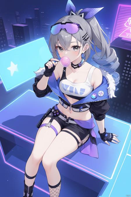 ( A3 | Pony | Kohaku) SDXL Lora-银狼-Silver Wolf-崩坏：星穹铁道 Honkai Star Rail-MIHOYO Collection 米家全家桶系列