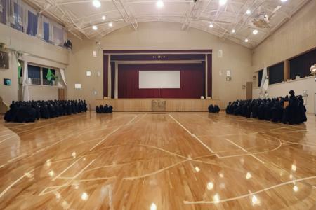 体育館 Japanese school gymnasium SD15