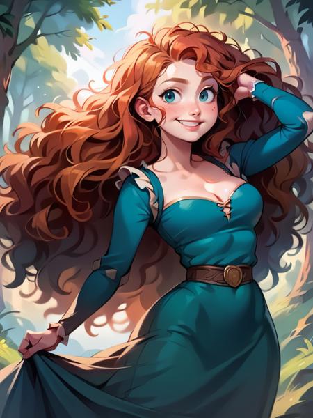 Merida (Brave) Disney Princess - SD 1.5 | XL PONY - by YeiyeiArt