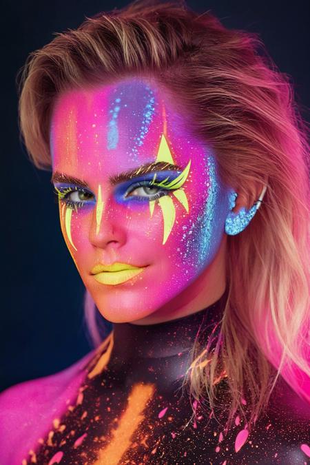 Blacklight Makeup — SDXL LoRA