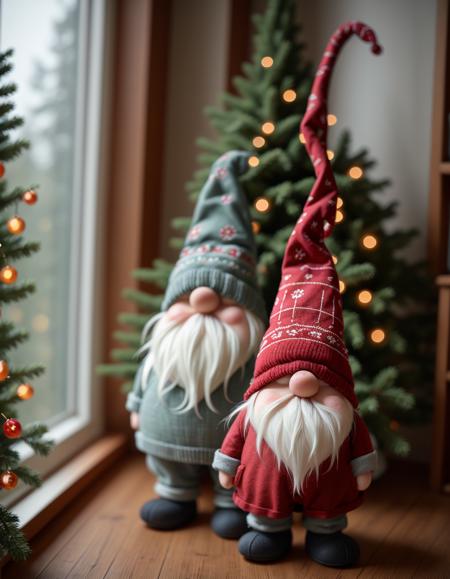 Festive Gnome with Covered Face - Tomte - Nisse