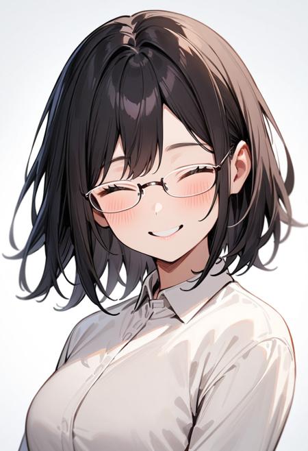 under-rim metal frame glasses SDXL