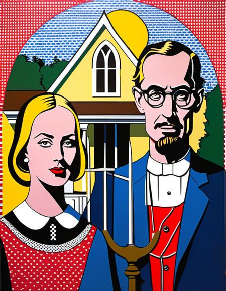 Pop Art - Roy Lichtenstein Style - SDXL 1.0