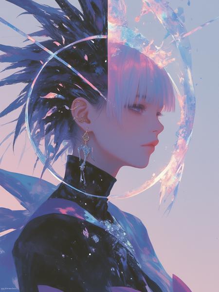 blue-and-white style 2D