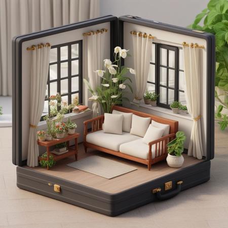 Miniature Isometric Objects 3d SDXL