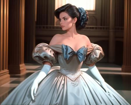Off-Shoulder Satin Ballgown | The King and I