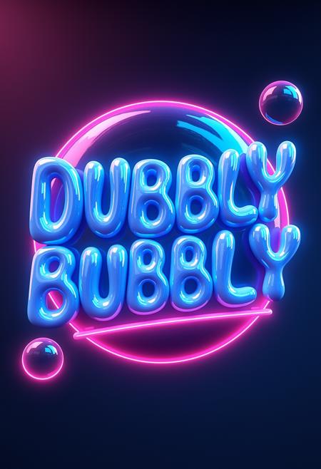 3D Bubbly Font FLUX版本v1.0 (ID: 782787)