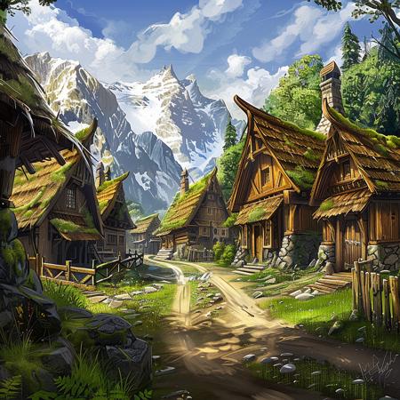 Mountain village (fantasy)版本V1 (ID: 666727)