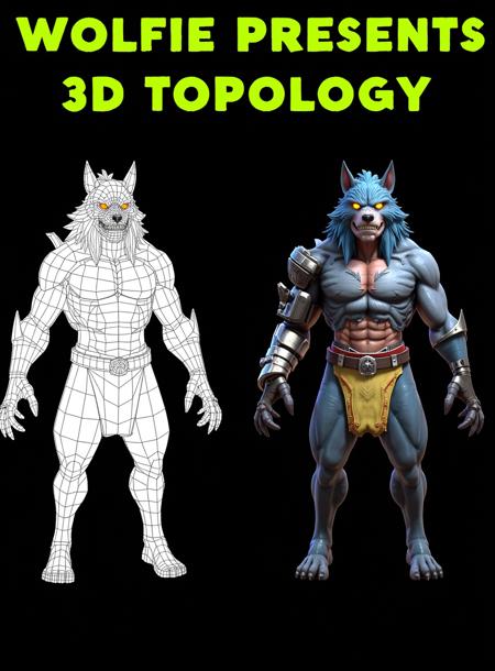Wolfie's 3D Topology FLUX (Character Concept)版本v1.0 (ID: 955699)