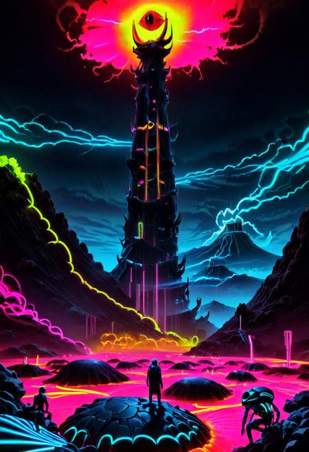Sauron's Tower | Barad-dûr (Mordor, Middle Earth) (Lord of the Rings) [SDXL & SD1.5]