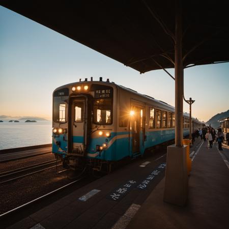 下灘駅 shimonada station (JR SHIKOKU, JAPAN) SDXL