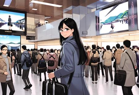 阪急梅田駅ビッグマン前 / Hankyu UMEDA station, bigman SDXL