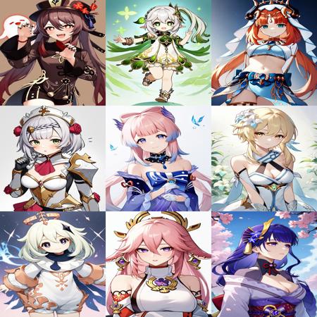 (Pony)All characters Genshin Impact ( 124 characters) 原神全角色 124 位版本v2.0 (ID: 433798)