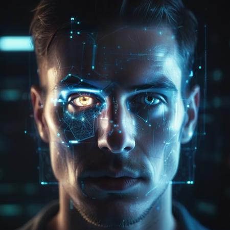 Futuristic Portraits - Holographic - Hologram - Futuristic UI