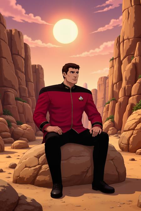 Star Trek TNG uniforms (5 variants) (Flux)