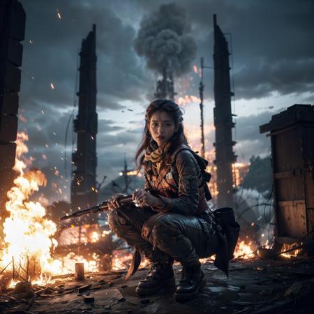 Flame scene