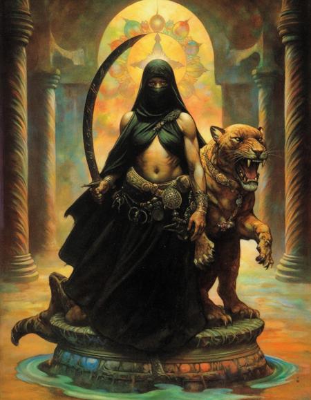 Frank Frazetta FLUX - Fantasy Oil Painting