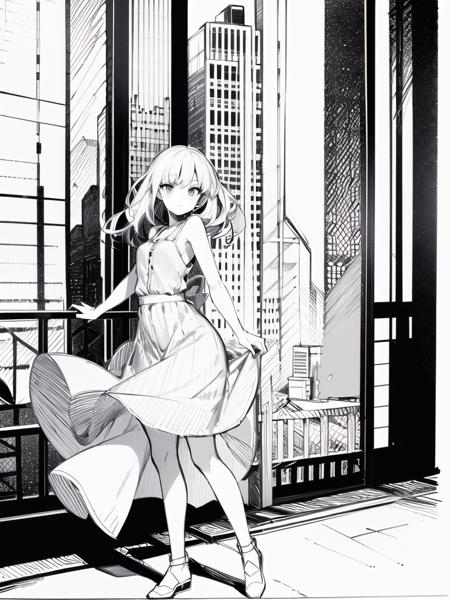 线条速写风格 ｜ pen sketch style