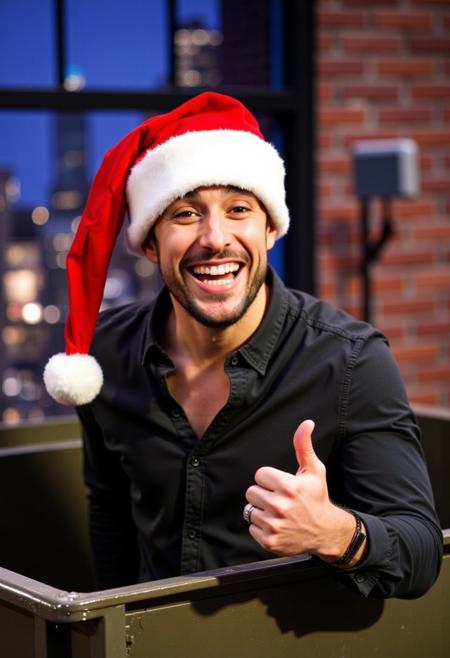 Wearing a Santa Hat (FLUX)