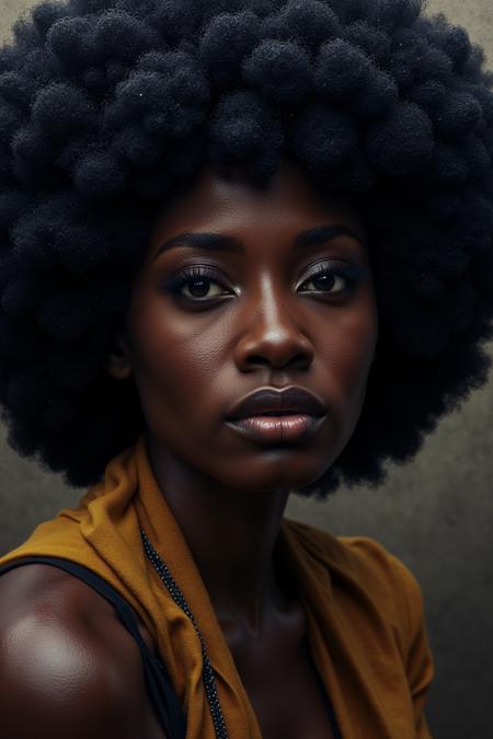 Afro for FLUX Round Picked Out Tight Curl