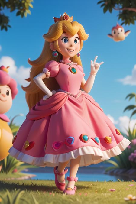 Princess Peach (Retro 2D LoRA)