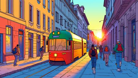 'Ligne Claire (Mœbius-Jean Giraud)' - [STYLE] [LORA] [FLUX] - spectrum_0011 by 'AI_Characters'