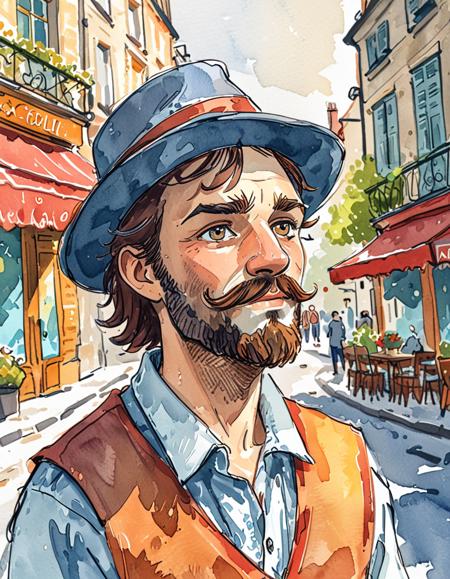Watercolor Sketch Style [XL+Pony]