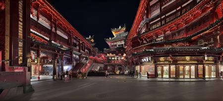 ChengHuang/上海城隍庙夜景版本v1.0 (ID: 52653)
