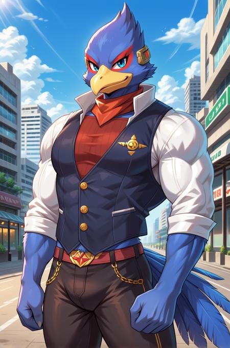 Star Fox-A Character Pack-PonyXL版本Falco Lombardi (ID: 1050803)