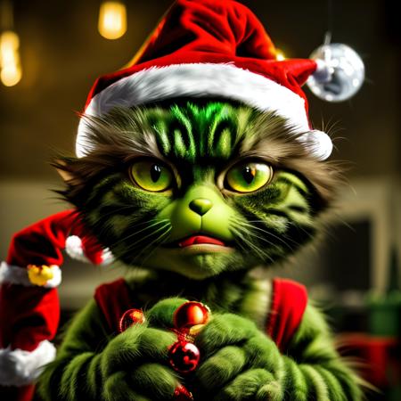 ChristmasGrinchCatLora